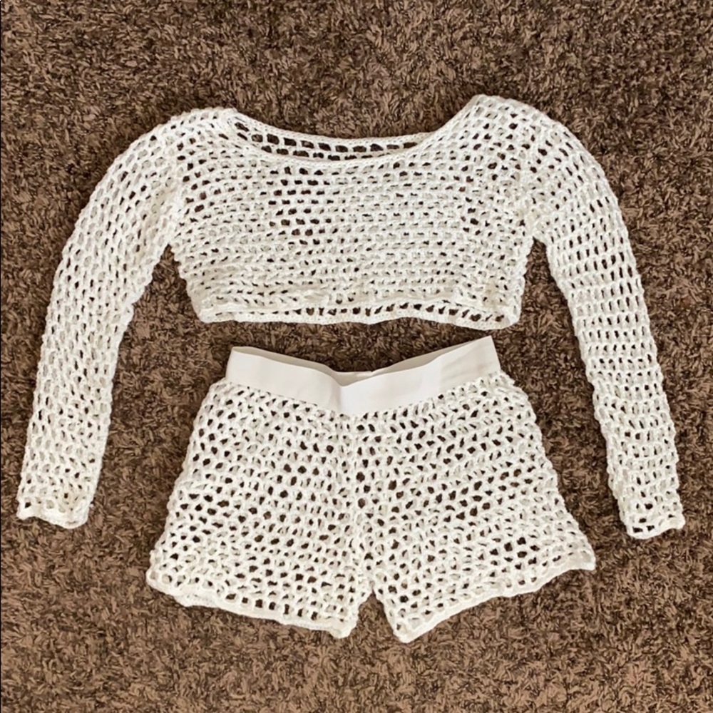Crochet White Bikini Cover Up